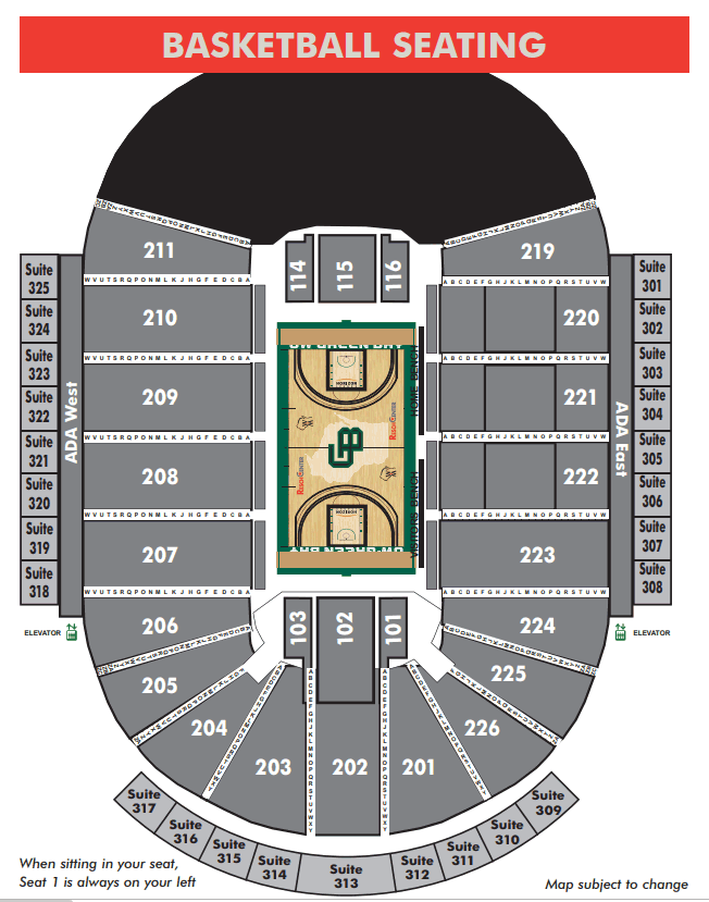 Square Basketball Seating Chart